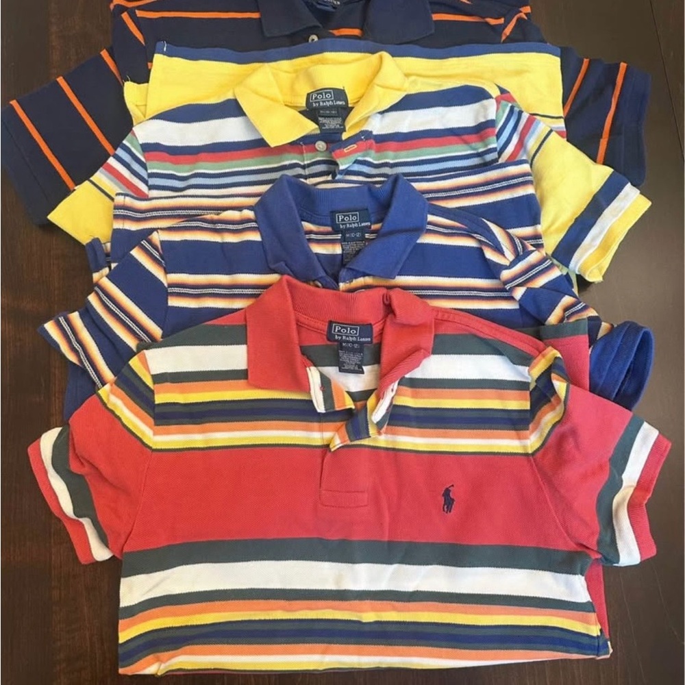 Polo by Ralph Lauren Kids' Striped Polo Shirt Medium Bundle